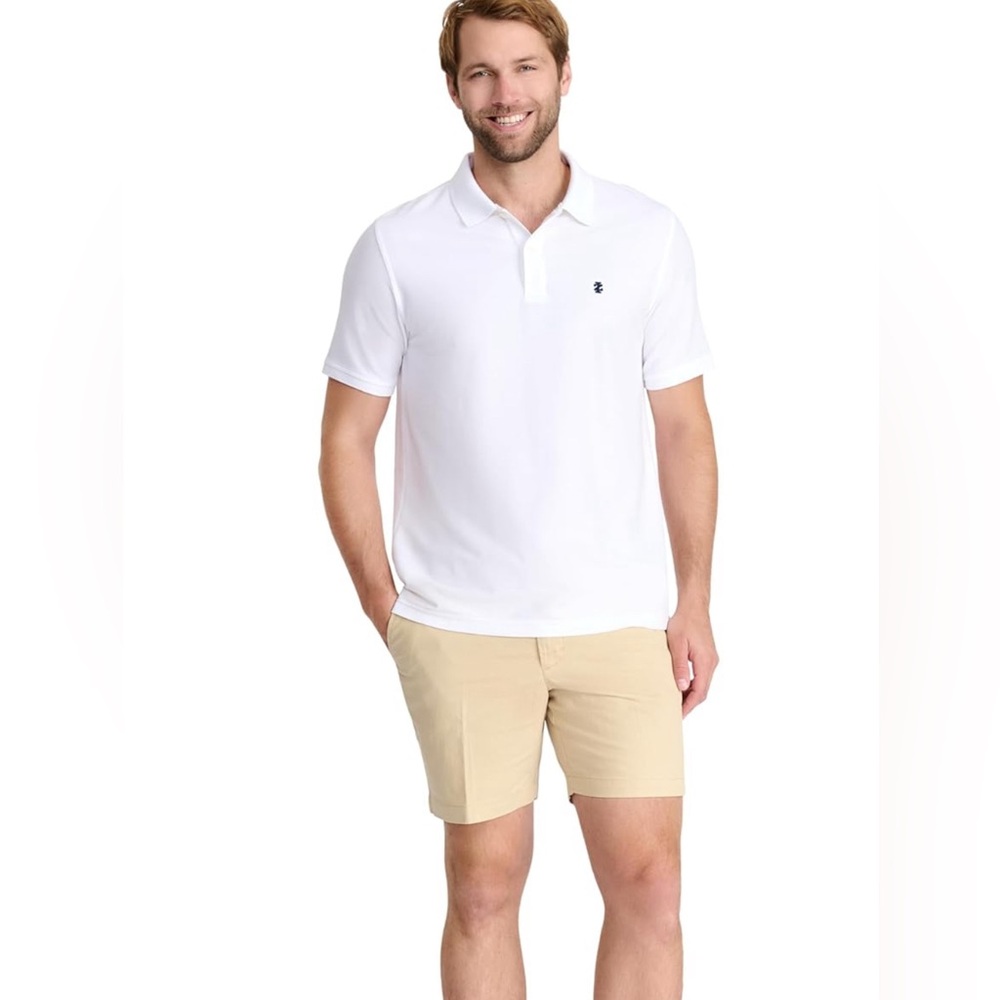Men’s IZOD Advantage Performance White Polo Size 4XLT